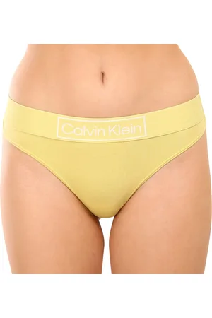 Calvin Klein Dámská tanga žlutá