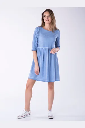 Look made with Love Podívejte se na šaty pro ženy Made With Love 405F modré letní.