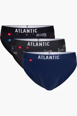ATLANTIC Pánské slipy 3Pack - vícebarevné