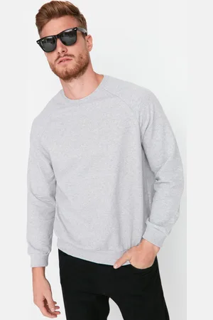 Trendyol Pánské triko s dlouhým rukávem Raglan