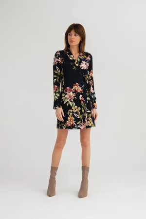 Benedict Harper Dámské šaty Benedict_Harper_Dress_Chloe_Navy_Blue