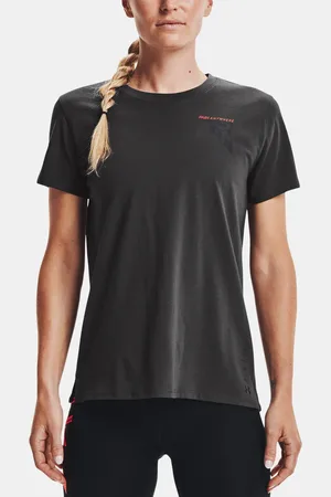 Under Armour Tričko UA Run Anywhere Short Sleeve-GRY - Dámské
