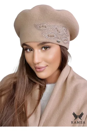 Kamea Dámský baret _Beret_K.22.047.57_Camel