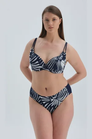 Dagi Námořnická modrá bikiny s vysokým pasem