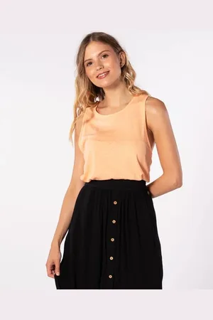 Rip Curl Tílko MUSE SINGLET TEE Peach Nectar