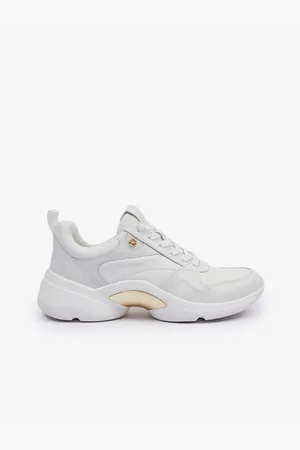 Michael Kors Bílé dámské kožené tenisky Orion Trainer - Dámské
