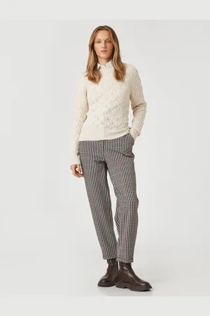 Koton Kalhoty High Waist Comfort Fit Slim Leg