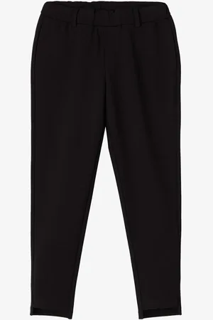 NAME IT Černé holčičí kalhoty Side - unisex