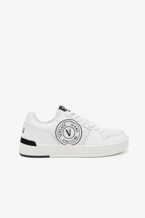VERSACE Bílé pánské kožené tenisky Starlight - Pánské