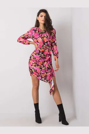 Fashionhunters Růžové koktejlové šaty Pescara RUE PARIS