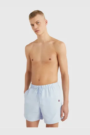 Tommy Hilfiger Světle modré pánské plavky Drawstring Nos - Pánské