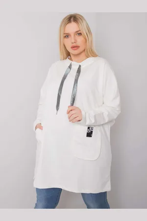 RELEVANCE Tunika Ecru plus size s kapsami