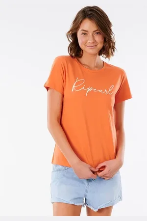 Rip Curl Tričko CLASSIC SHORE TEE Bright Orange