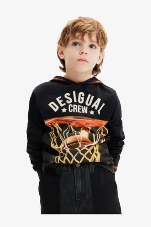 Desigual Černá klučičí mikina s kapucí Jordan - Kluci