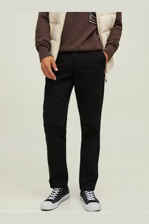 JACK & JONES Černé pánské chino kalhoty Kane - Pánské