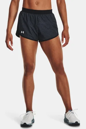 Under Armour Kraťasy UA Fly By 2.0 Printed Short -BLK - Dámské
