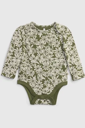 GAP Baby body organic s květy - Holky