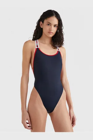 Tommy Hilfiger Tmavě modré dámské jednodílné plavky Underwear - Dámské