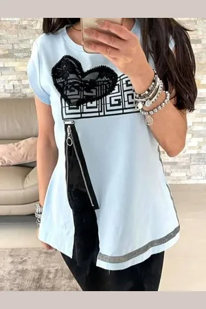 By o la la Blouse blue axp0648. R34