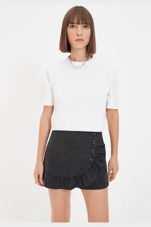 Trendyol Anthracite Plaid Shorts & Bermuda