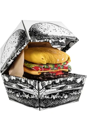 Zooksy Ponožky Rainbow Socks Burger 2 páry