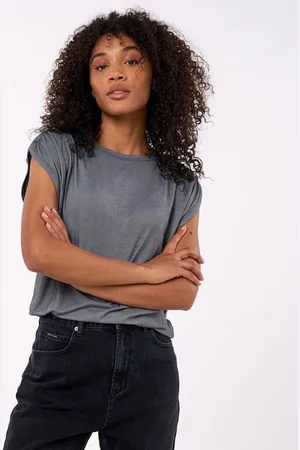 Rip Curl Tričko SOFT RIB SYAM FASHION TEE Washed Black