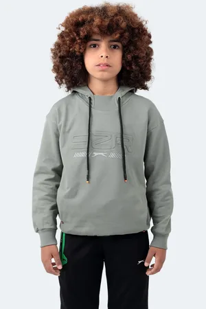 Slazenger Dětská unisex mikina Dror Khaki