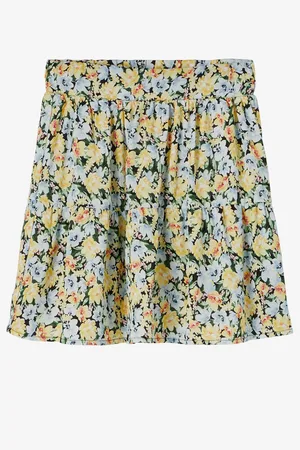 NAME IT Žlutá holčičí květovaná sukně Dunic - unisex