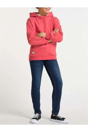 Ragwear Korálová holčičí mikina s kapucí Elinka - Holky