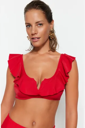 Trendyol Bikiny vrchní díl Frill detailed