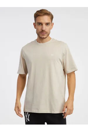 New Era Béžové pánské triko - Pánské