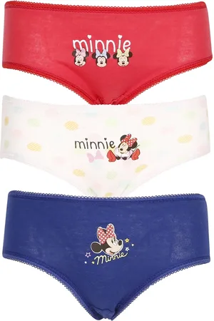 E PLUS M 3PACK dívčí kalhotky Minnie vícebarevné