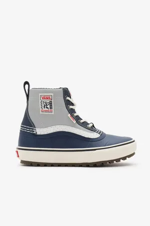 Vans Šedo-modré dámské kotníkové boty Standard Mid Snow - Dámské