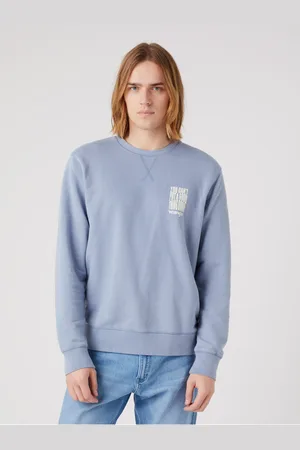 Wrangler Světle modrá pánská mikina - Pánské