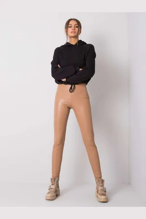 RUE PARIS Dámské legíny Fashionhunters Leather