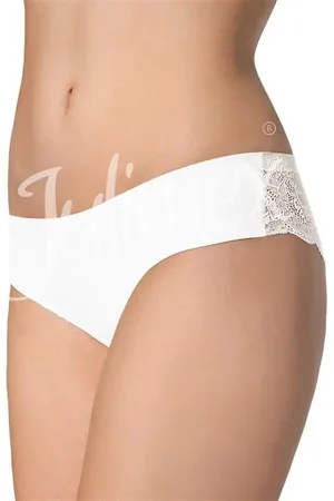 Julimex Tanga kalhotky bílé bílé