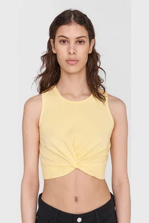 Noisy May Žlutý crop top Twiggi - Dámské