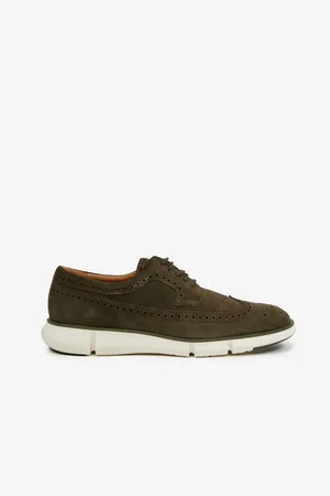 Geox Khaki pánské semišové polobotky - Pánské