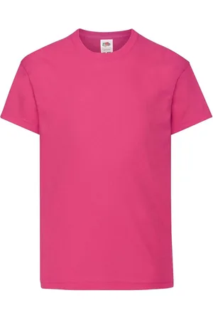 Fruit Of The Loom Pink T-shirt Kids Original