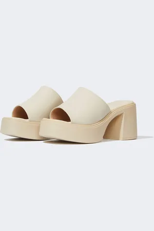 DeFacto Women Thick Sole Faux Leather Slippers