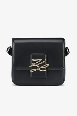 Karl Lagerfeld Černá dámská kožená kabelka Autograph - Dámské