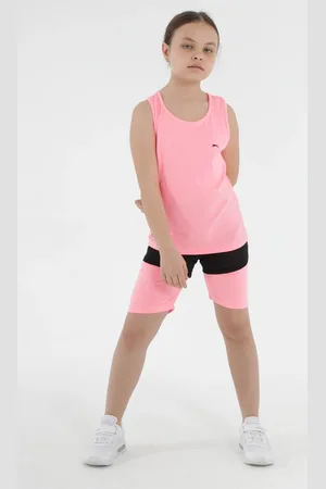 Slazenger Dolf dívčí dětská tepláková souprava fuchsiová