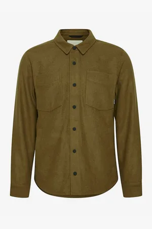 Blend Khaki lehká košilová bunda - Pánské
