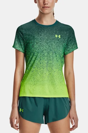 Under Armour Tričko UA Rush Cicada Shortsleeve-GRN - Dámské
