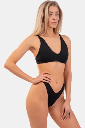 Nebbia Dámské plavky Triangle Bralette Bikini Top with padding 457 Black S