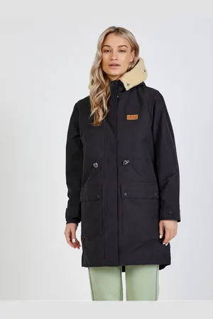 Picture Černá dámská parka s kapucí - Dámské