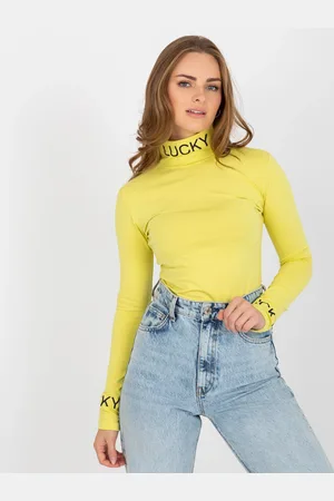 Ex moda Světle bavlněná roláková halenka Yarina slim fit
