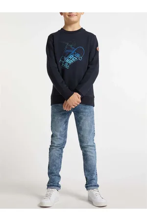 Ragwear Tmavě modrá klučičí mikina s potiskem Yanis - Kluci