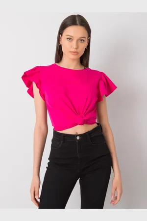 Fancy Dámská fuchsiová bavlněná halenka