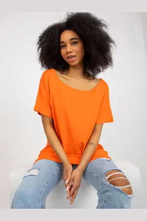Fancy Basic oranžová halenka oversize střihu